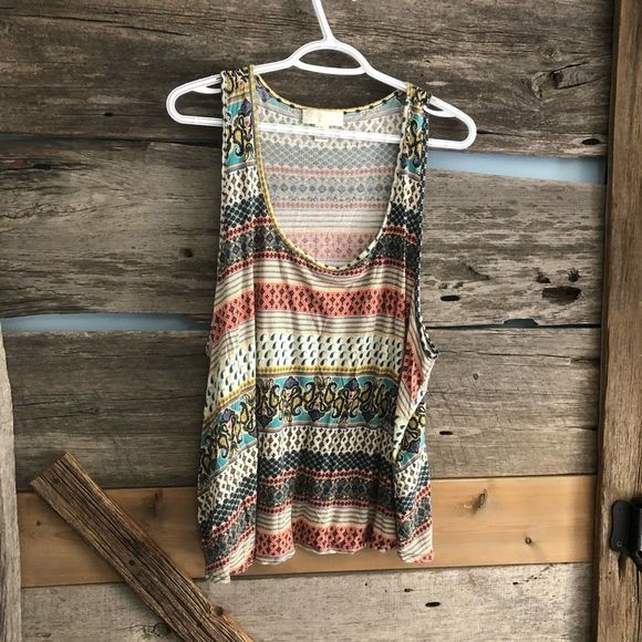 3/$20 Forever 21 plus size 3X racerback tribal print tank top